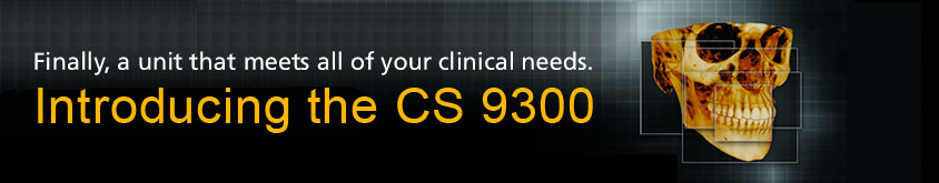 Finally, a unit that meets all your dental needs. Introducing the CS 9300